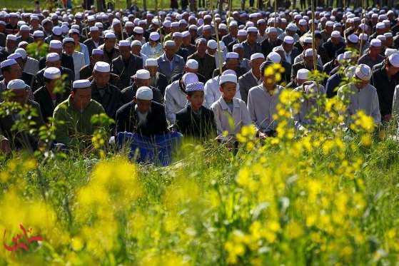  مسلمون يؤدون صلاة العيد في مقاطعة داتونج - الصين