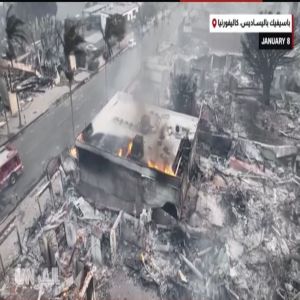 حولت المباني إلى رماد.. مشاهد جوية تُظهر آثار الدمار بسبب حرائق غابات لوس أنجلوس